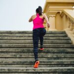 Simple and healthy Walking down the stairs can be a good workout too